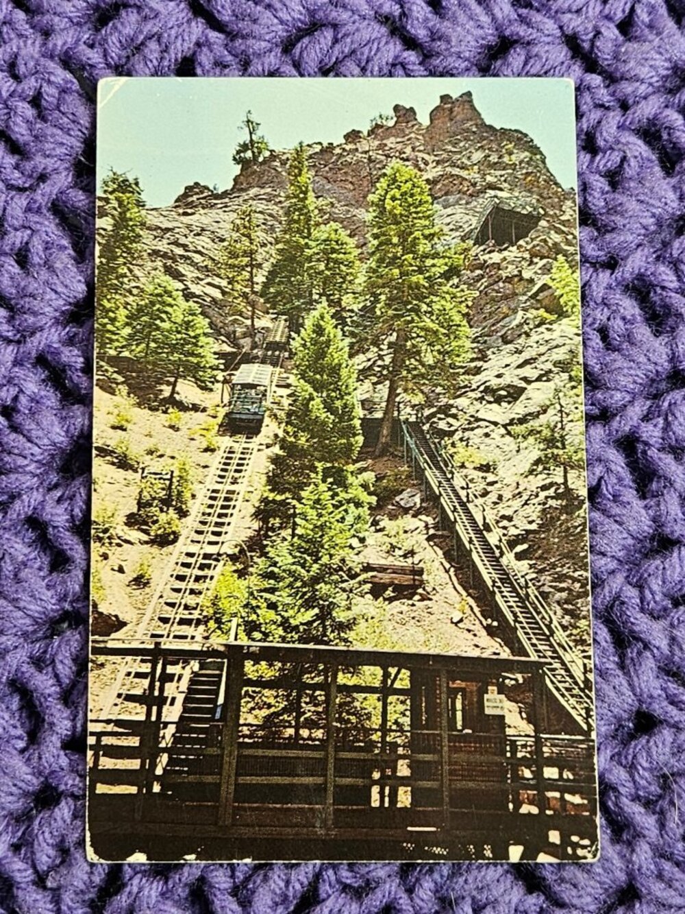 Incline Cable Car Seven Falls Colorado Springs Colorado Postcard
